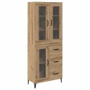  Høyskap med skuff Artisan Eik 69,5 x 34 x 180 cm Konstruert tre