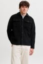 Jack & Jones Jjeregent Cord Overshirt Ls Sn   Black   L