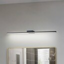 Lucande LED-speilbelysning Kivana svart aluminium 90 cm