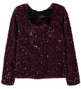 Name It Genser - NkfRusitta - Catawba Grape - Name It - 6 år (116) - Genser Bordeaux Lilla Svart