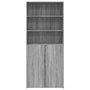  Highboard grå sonoma 80x42,5x185 cm konstruert tre 8721102654725