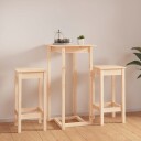 vidaXL Barsett 3 deler heltre furu