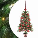  Juletre med 150 LED med stativ grønn 90 cm PE