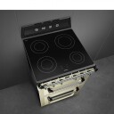 Smeg Victoria TR62IP2 Induksjonskomfyr med 4 soner, 61L, Creme, Energiforbruk A
