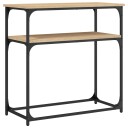  Konsollbord sonoma eik 75x35,5x75 cm konstruert tre 8720845420222
