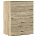  Skjenk sonoma eik 60x39x80 cm konstruert tre