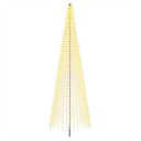 vidaXL LED juletre 485 cm 1632 LED-lys Varmhvit Jern Svart