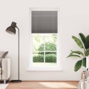  plisségardin antrasitt 90x200 cm Stoff Bredde 89,4 Polyester