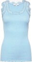 Rosemunde Rwbabette Silk Sl U-Neck Long Lace Top - CLEAR SKY - XL