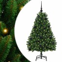  Kunstig juletre med LED  stripelys grønn 120 cm PVC og metall