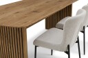 Richeto Spisegruppe Eik 180 cm med 4 Elsie Spisestoler - Eik/Hvit