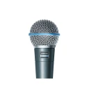 Shure Beta 58A Dynamisk Vokalmikrofon Supercardioid Håndholdt Mikrofon Svart