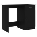 vidaXL Skrivebord svart 100x50x76 cm sponplate