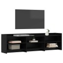  TV skap 168 x 33 x 47 cm Svart eik Konstruert tre