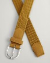 Elastisk, flettet belte til dame CINNAMON BROWN 7028