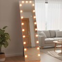 Helfigursspeil med RGB LED berøringskontroll uknuselig