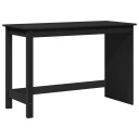vidaXL Skrivebord Svart 112 x 50 x 75 cm Massiv furu