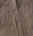 Huttelihut Cardigan   Strikk/Rib   Cinder Melert   Huttelihut   7 år (122)   Cardigan   Brun