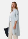 Seaside Marina Seersucker Oversized Shirt W