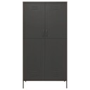 vidaXL Garderobe antrasitt 90x50x180 cm stål
