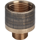 1/4 x 3/8" reduksjonsstykke i silikonbronse i pistolmetall