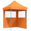  Sammenleggbart partytelt pop-up med 2 sidevegger oransje 4004993