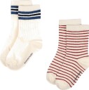 Konges Sløjd Sokker   2 pack   Off White   Konges Sløjd   25/28   Sokker Beige Blå Hvit Rød   25 28