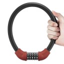 Rockbros Sykkellås Rks870-Bk Kodelås Stållink 85 Cm - Rød