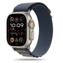 Apple Watch (42/44/SE/45/49mm) Tech-Protect Nylon Pro Klokkerem - Mørk Blå / Grå
