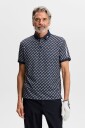 J. Lindeberg Tour Tech Print Polo   CARDI JACQUARD S   JL NAVY   S