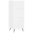 vidaXL Hylle hvit 34,5x32,5x90 cm konstruert tre