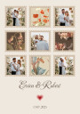 Elegant Wedding Photo Collage Personalized Plakat Plakat / 100x150cm
