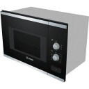 Bosch Serie   4 BFL520MS0 - Mikrobølgeovn - innebygd - 20 liter - 800 W - rustfritt stål