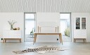 Torkelson Mood vitrineskap Hvit Lakkert/oljet eik 180 x 80 cm Hvit
