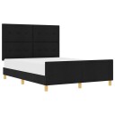  Sengegavl Svart 160x200 cm Stof