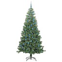  Juletre med 300 LED med stativ grønn 240 cm PVC