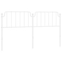  Sengegavl i metall hvit 180 cm 8721012212817