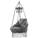 Vivere Hengestol Deluxe Macrame Fog-Grey