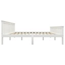 vidaXL Sengeramme hvit heltre furu 180x200 cm