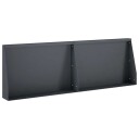 vidaXL Støttemur 2 stk. 60 x 12 x 40 cm Stål Antrasitt