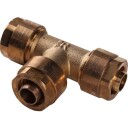 Gabotherm T-Stykke 18 mm med 3 Koblinger for Hydraulikk