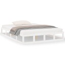 vidaXL Sengeramme hvit 160x200 cm heltre