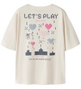 Name It T-skjorte - NkfLitten - Antique White - Name It - 6 år (116) - T-skjorte Beige Hvit Rosa Svart