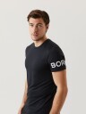 Bj?rn Borg Tee Borg Herre Black Beauty XL