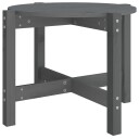 vidaXL Salongbord grå Ø 62,5x45 cm heltre furu