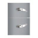 Smeg 50s Style FAB32RSV5 Kombiskap med Digital Kontrollpanel Sølv