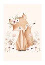 Sweet Woodland Foxes Plakat / 50x70