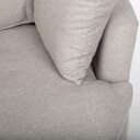 Lenestol HOME4YOU Fluffy svingbar 110x105x65/86 cm Lys grå   Lys grå