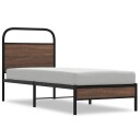  Sengeramme uten madrass brun eik 80x200 cm konstruert tre 8721158565495