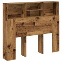  Hodegavl med hylle gammelt tre 120x19x103,5 cm konstruert tre 8721158442055